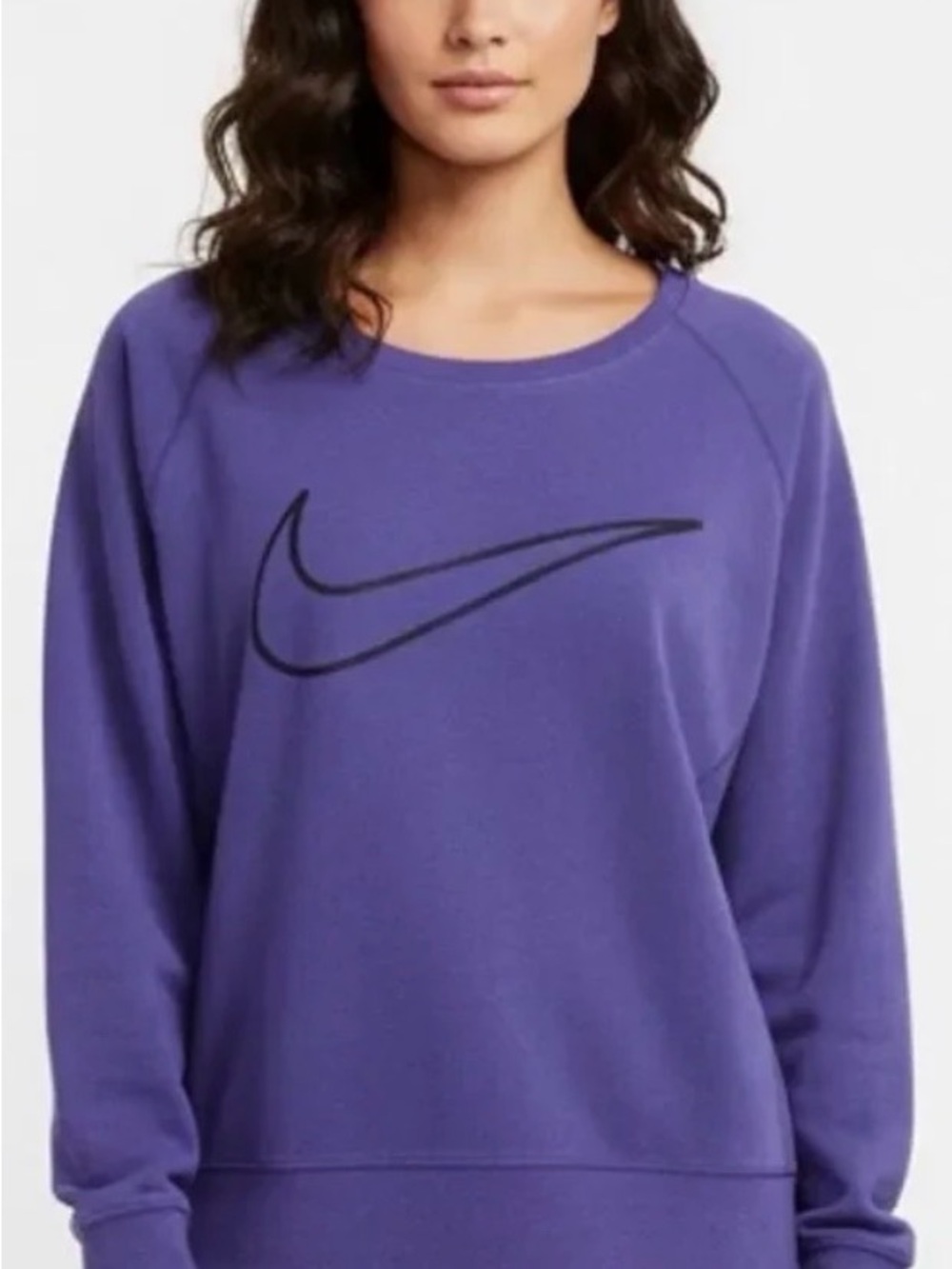 Nike Dri-FIT Purple Crewneck Sweatshirt (S)